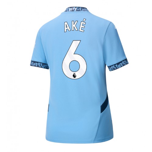 Dámy Fotbalový dres Manchester City Nathan Ake #6 2024-25 Domácí Krátký Rukáv